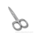 Fantastic Quality Sharp Tip Mirror Beauty Scissors Silver Color Beard Eyebrow Nose-hair Trimming Tools
